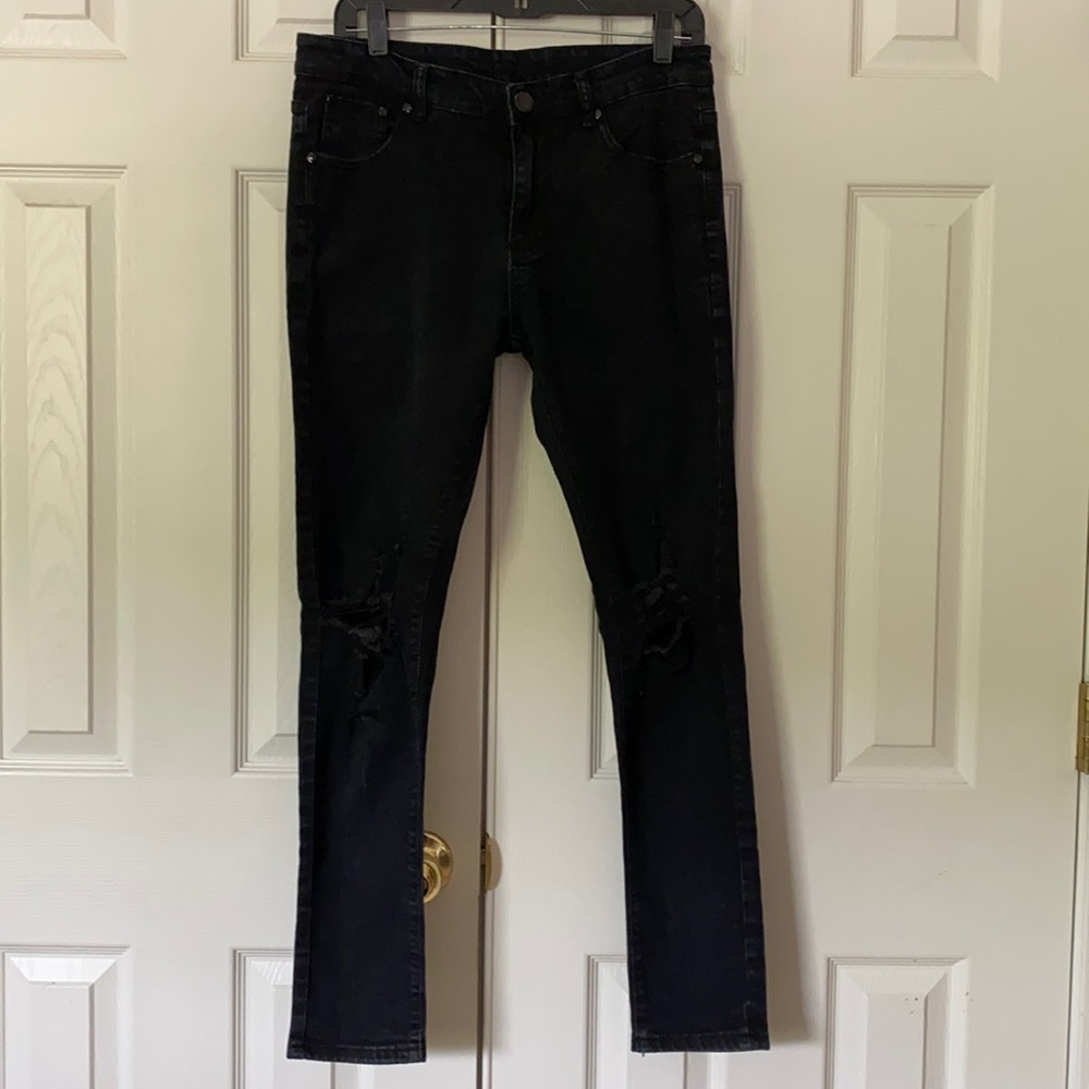 Skinny Flex Distressed Jeans